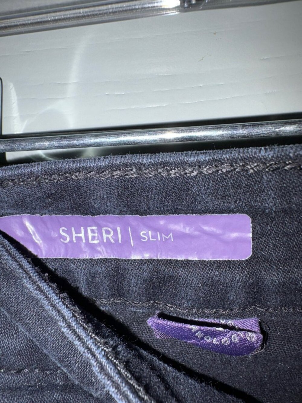 True Black NYDJ "Sheri" Straight-leg Full Length Jeans - Picture 2 of 3
